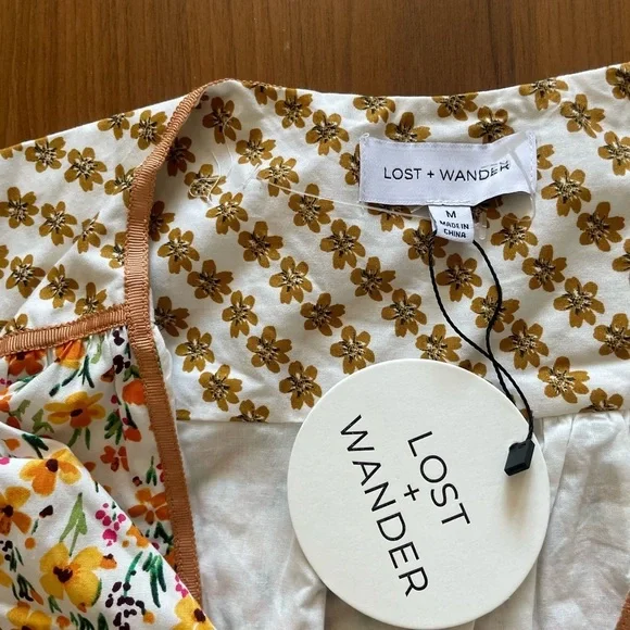 Lost & Wander Spring Sunrise Midi Dress NWT - Picture 12 of 16